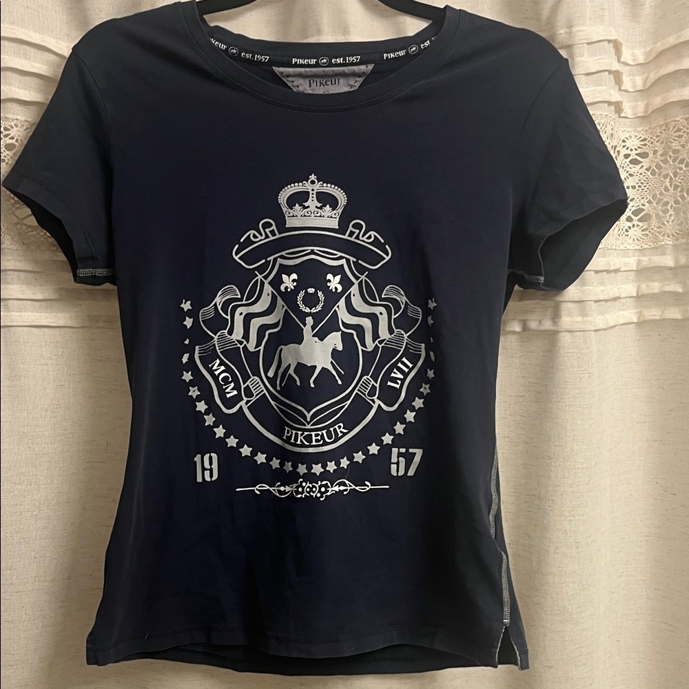 Pikeur Women's Navy Short Sleeve Tee